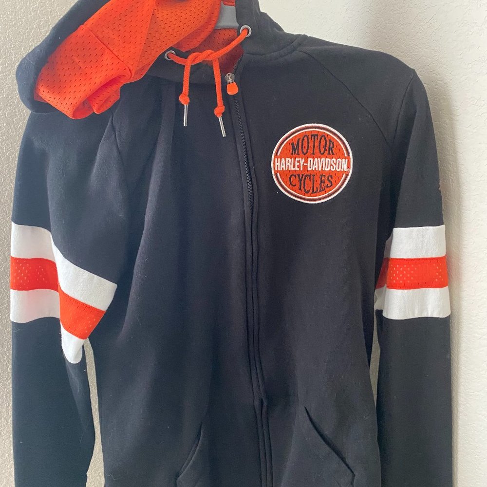Womens harley Davidson Hoodie Zip front
